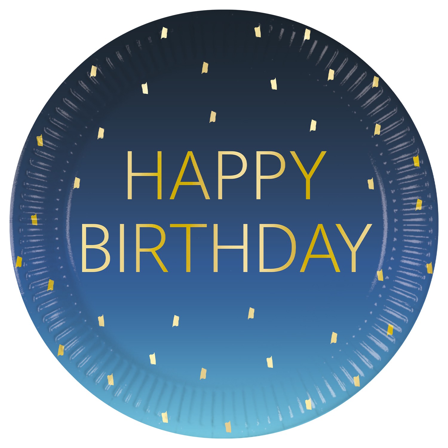 Син Елегант Happy Birthday - чинийки 23см