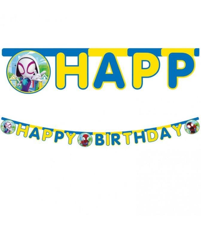 Спайди и приятели - банер Happy Birthday - 2м