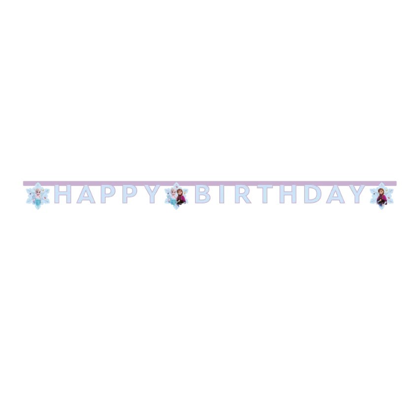 Замръзналото кралство - банер Happy Birthday - 2м.