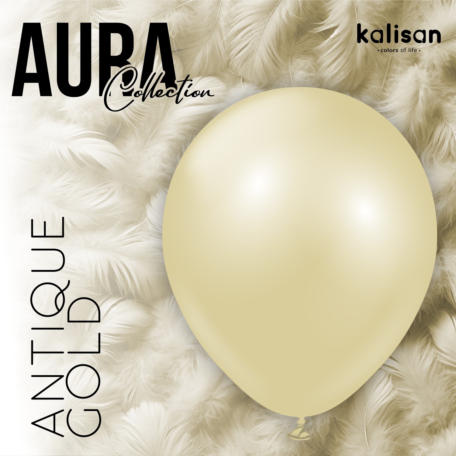 Балон Аура Калисан - Antique Gold - 12''/30см